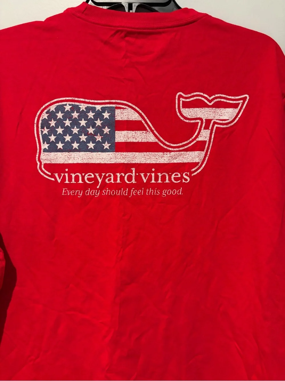 Vineyard Vines Bright Red Short-Sleeve Pocket Tee
